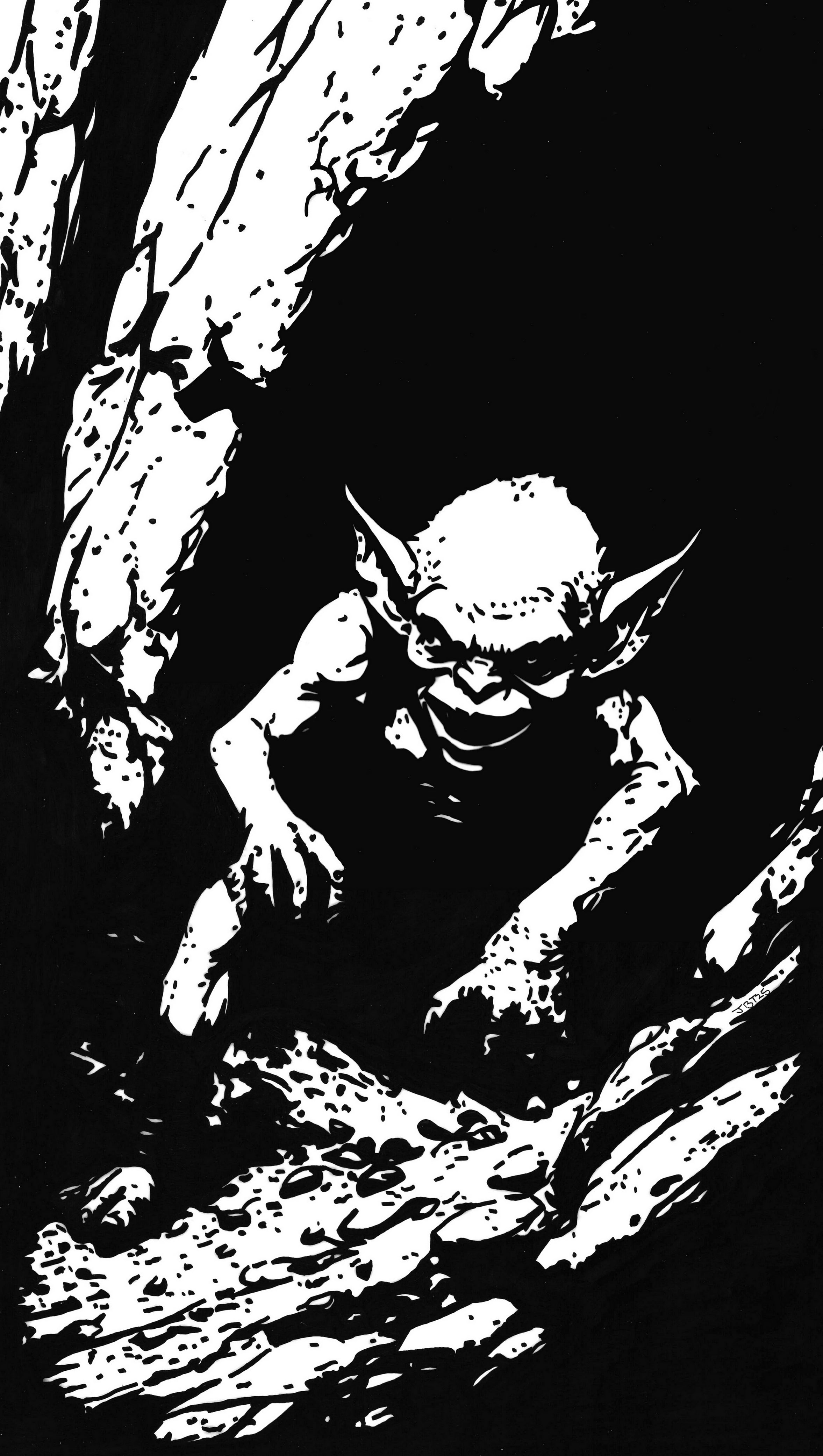 Caver Creeper Original Ink Illustration