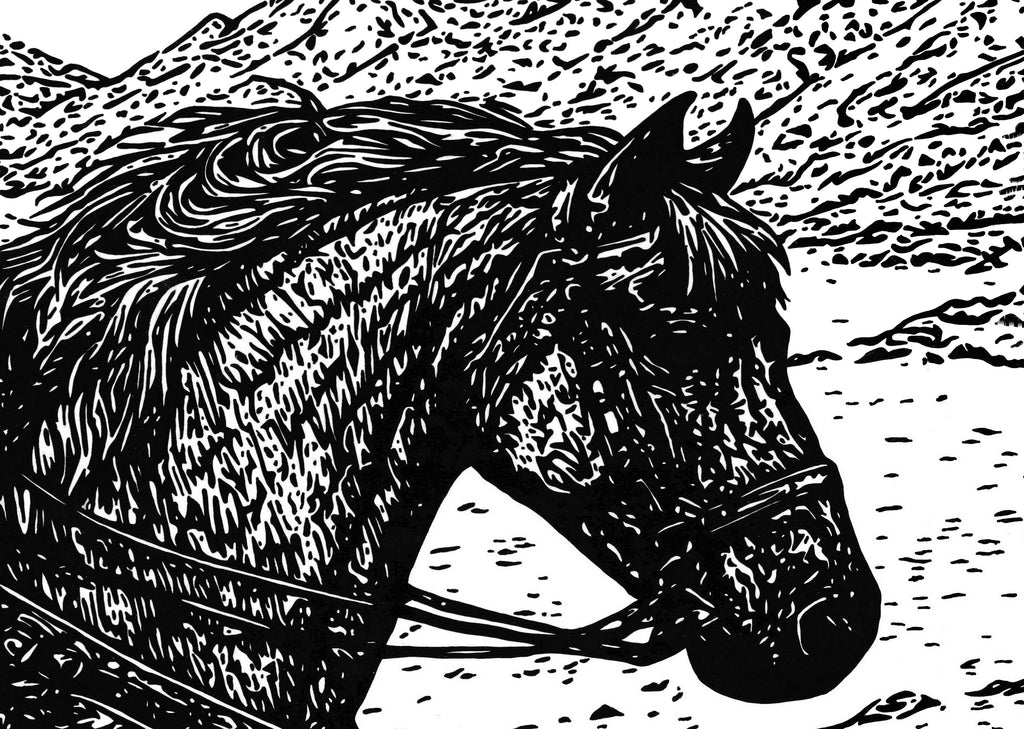 Knight Errant Original Ink Illustration